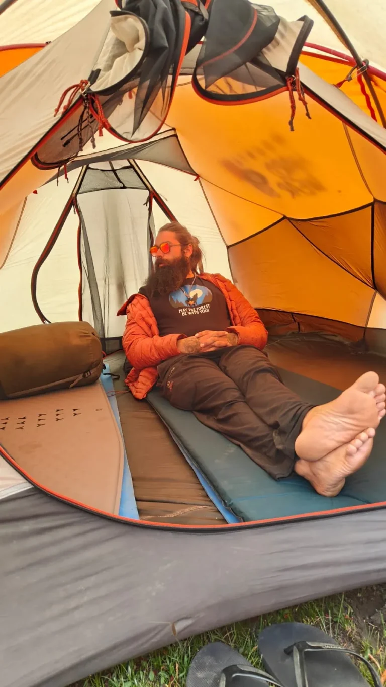 Stretch out and relax in your cozy yet spacious tent